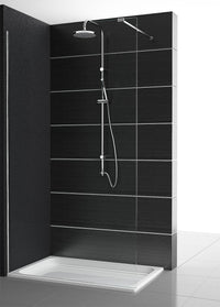 Colonne de douche Waikato avec douchette sur barre + pomme de tête Ø 190 mm chrome
