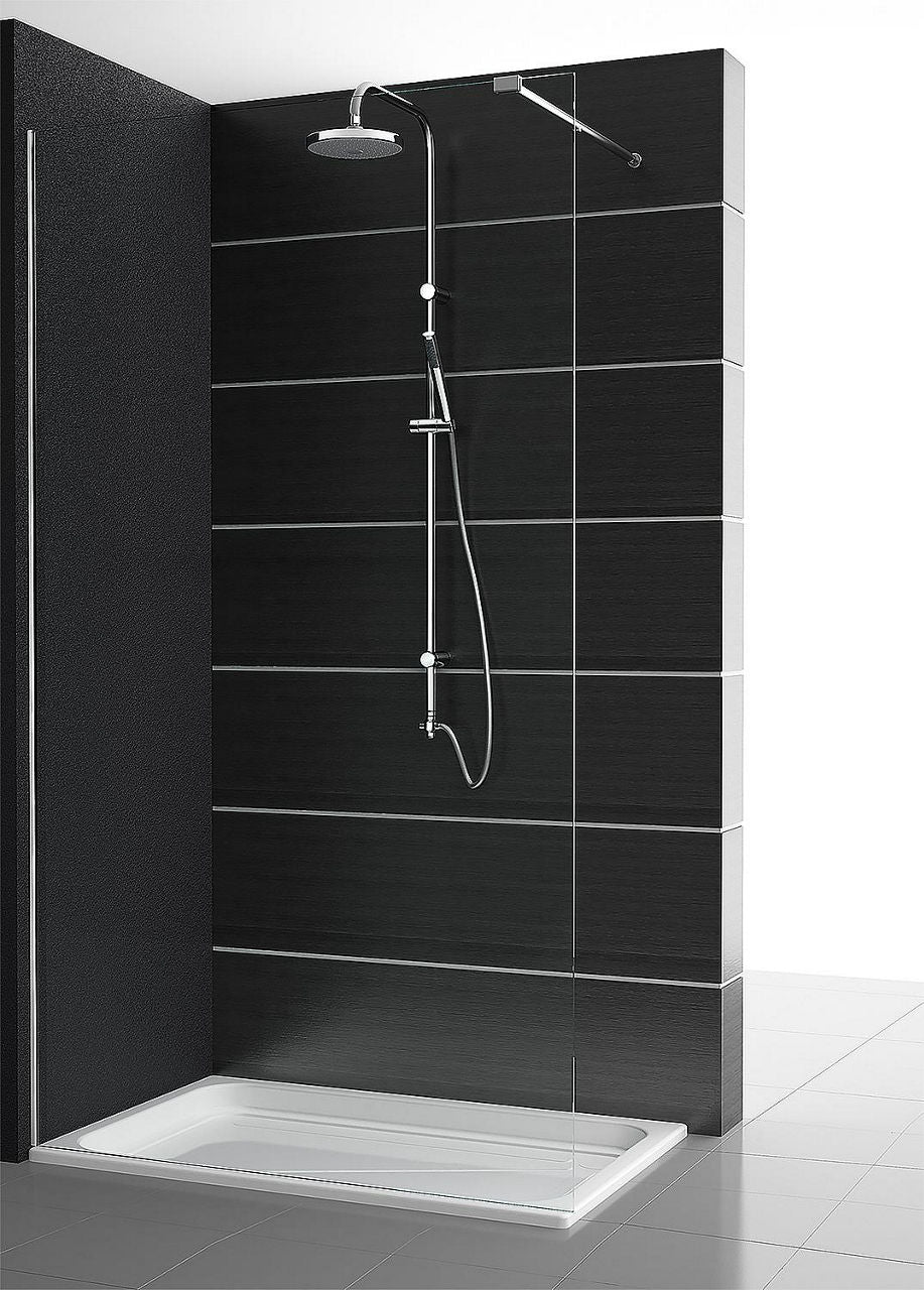 Colonne de douche Waikato avec douchette sur barre + pomme de tête Ø 190 mm chrome