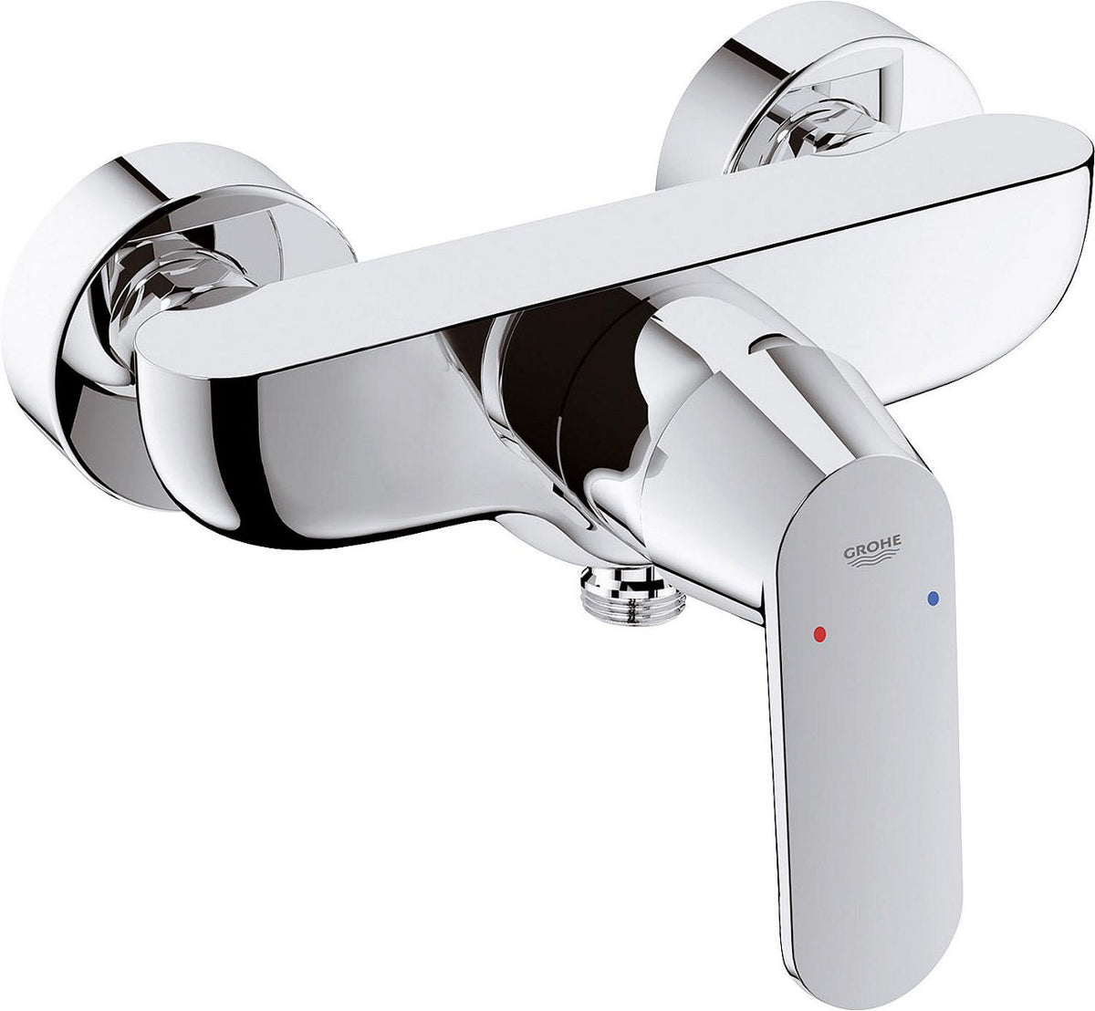 Mitigeur douche apparent Grohe Eurosmart Cosmopolitan saillie 153 mm chromé