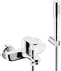 Kit mitigeur bain-douche apparent Grohe Eurosmart Cosmopolitan avec douchette Euphoria Cosmopolitan chromé
