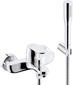 Kit mitigeur bain-douche apparent Grohe Eurosmart Cosmopolitan avec douchette Euphoria Cosmopolitan chromé