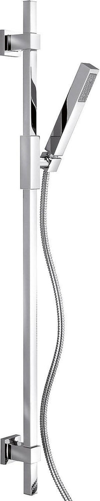Kit de douche Cube 950 mm, douchette baton 1 jet chrome