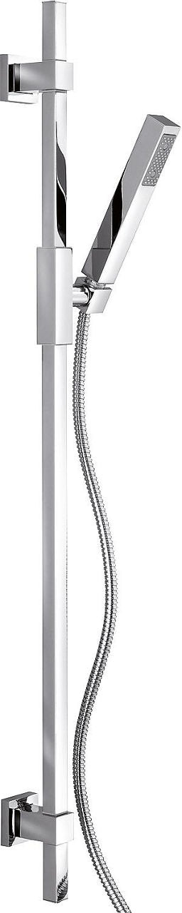 Kit de douche Cube 950 mm, douchette baton 1 jet chrome