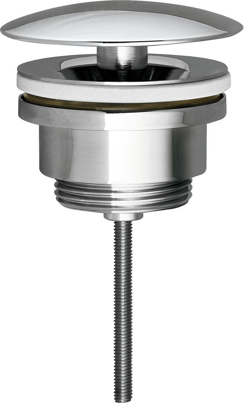 Bonde de lavabo 1 1/4" laiton chromé, pour lavabo et bidet sans trop-plein