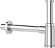Siphon Design DN32 1 1/4" - 32 x 250mm laiton chromé
