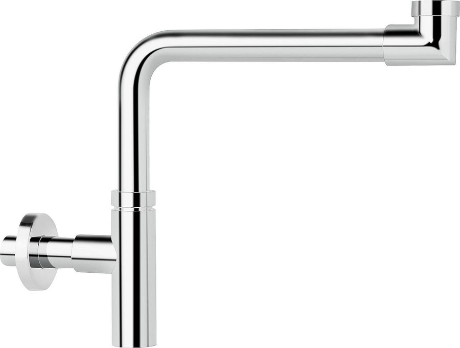 Siphon gain de place Design DN 32 (1 1/4"), 32 x 100 mm laiton chromé