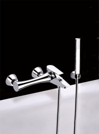 Mitigeur bain/douche apparent Diva avec douchette stick saillie 190 mm chromé