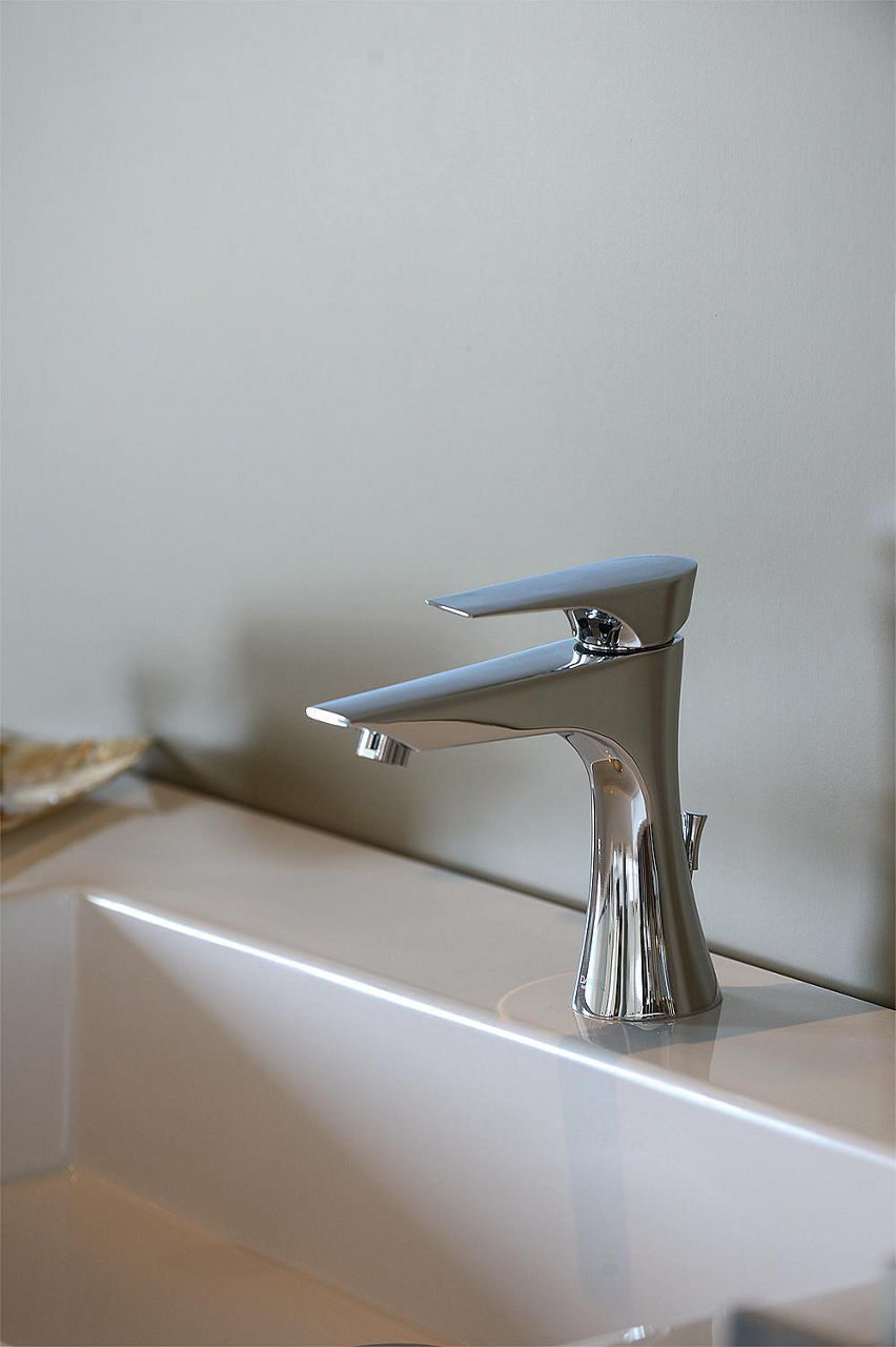 Mitigeur de lavabo Evenes Diva saillie 128mm chromé