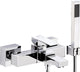 Kit mitigeur bain-douche apparent Skyline avec douchette stick saillie 190 mm chromé