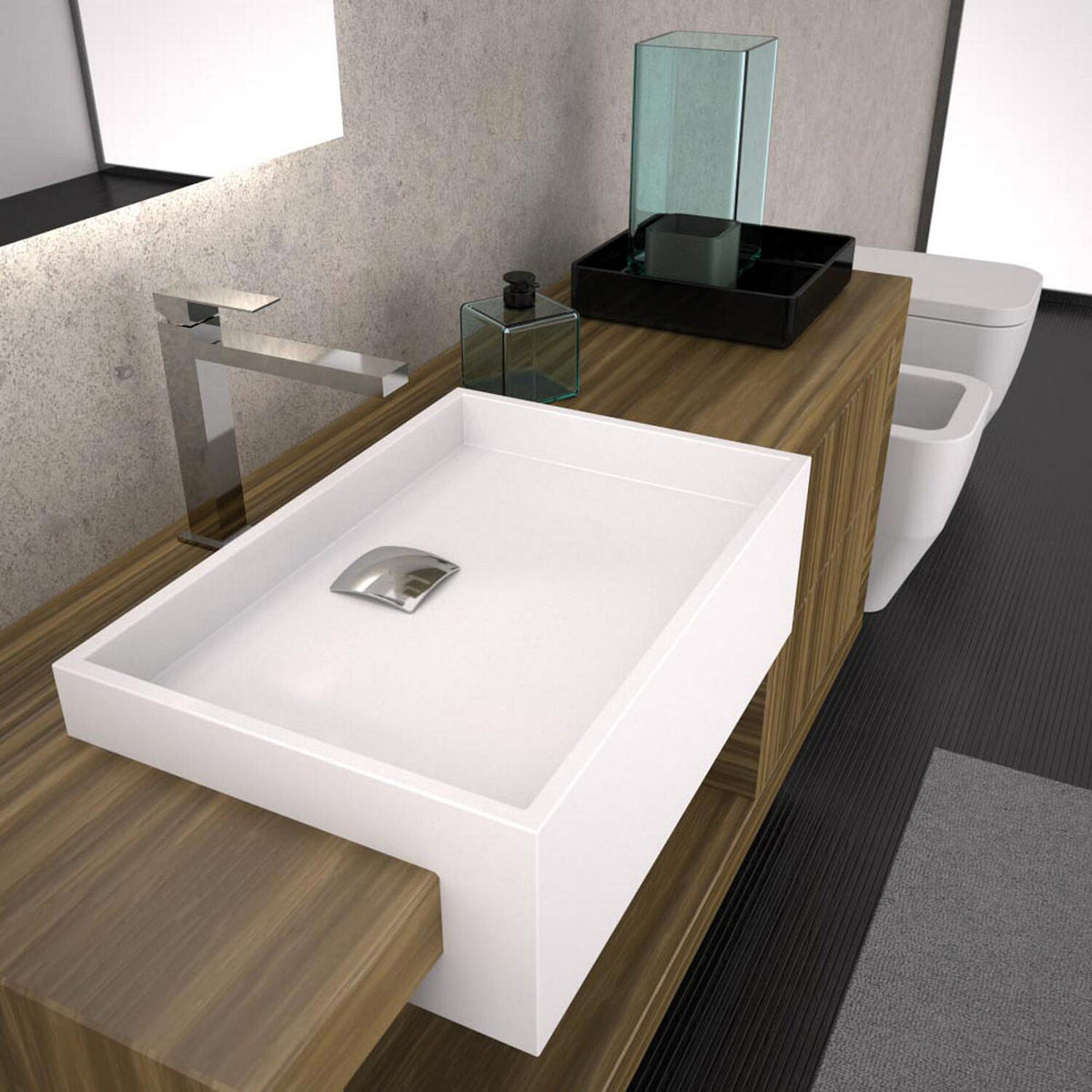 Mitigeur de lavabo Evenes Skyline saillie 184mm chromé