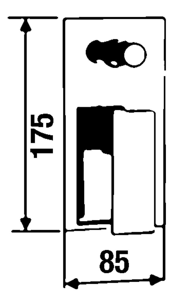 Mitigeur bain/douche encastré Skyline rosace 85x175 mm chromé