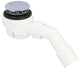 Bonde de douche Viega Domoplex modèle 6928, 75 chromée
