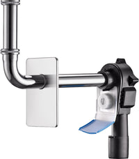 Siphon encastré gain de place OHA 3500, DN32, ouverture de nettoyage, glissière d'écoulement