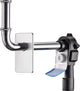 Siphon encastré gain de place OHA 3500, DN32, ouverture de nettoyage, glissière d'écoulement