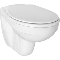 WC suspendu à fond creux Ideal standard Eurovit L x H x P : 355x520x370 mm céramique blanc