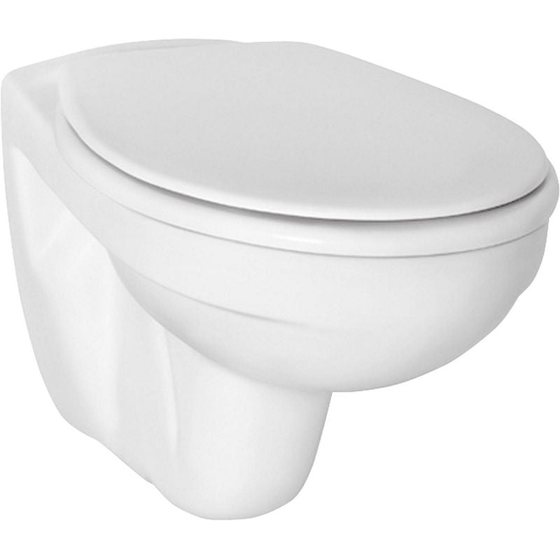WC suspendu à fond creux Ideal standard Eurovit L x H x P : 355x520x370 mm céramique blanc
