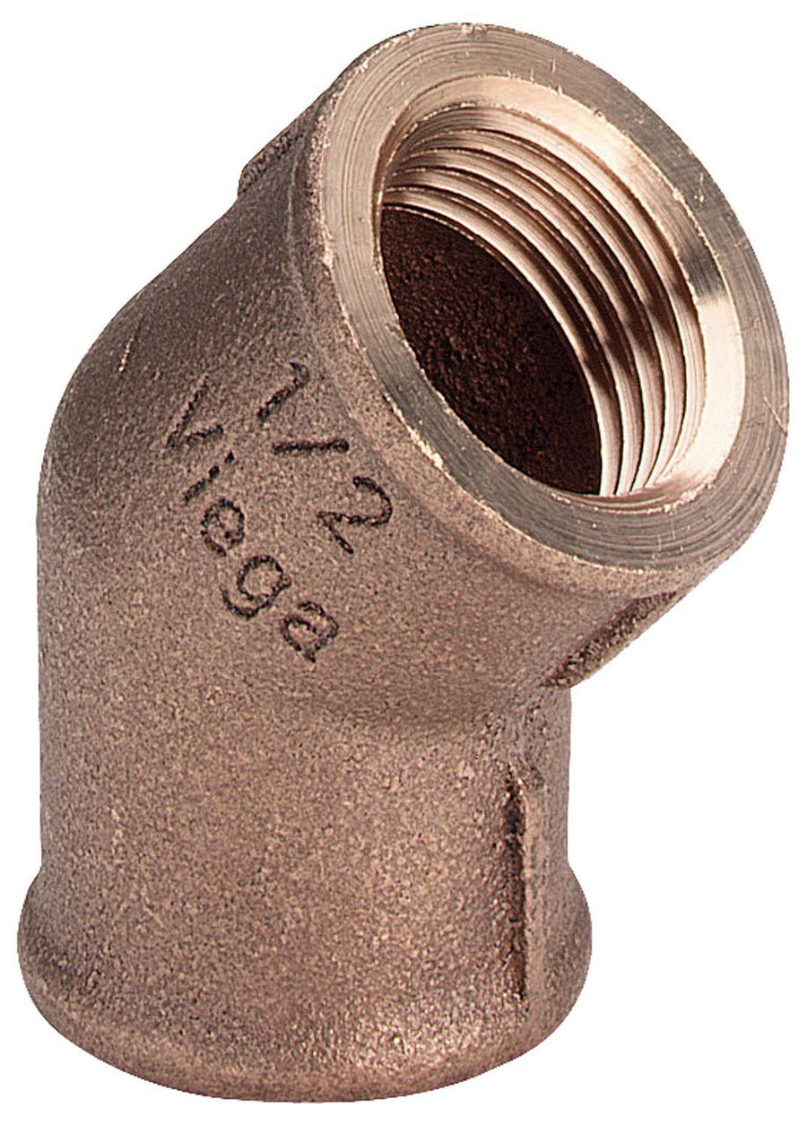 Raccord fileté bronze coude 45° F/F Type 3120