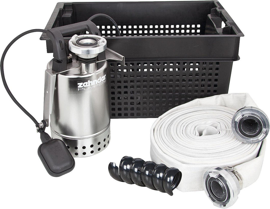 Flutset avec pompe inox E-ZW 65 A (clapet anti-retour, flotteur, agrafe)