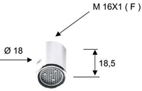 Mousseur pour mitigeur bidet série Diva