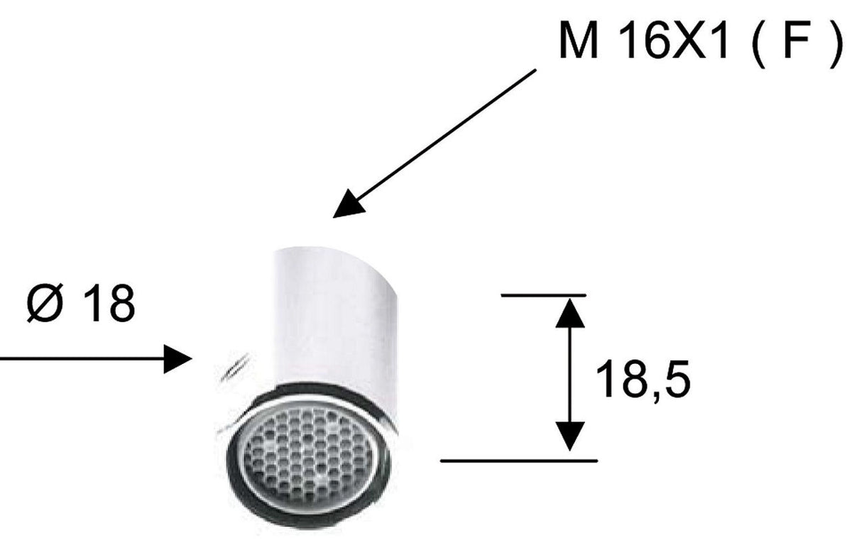 Mousseur pour mitigeur bidet série Diva