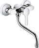 Mitigeur d'évier mural Kludi Logo Neo DN15 bec orientable
