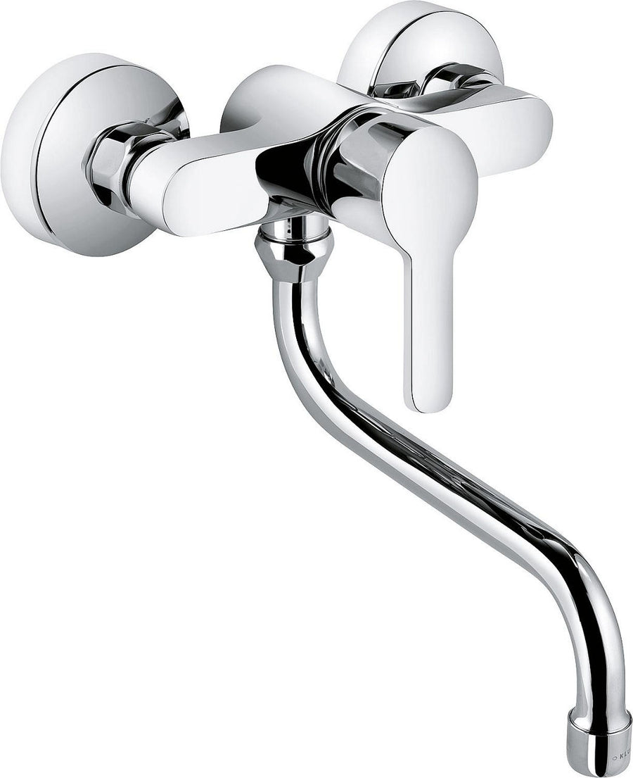 Mitigeur d'évier mural Kludi Logo Neo DN15 bec orientable