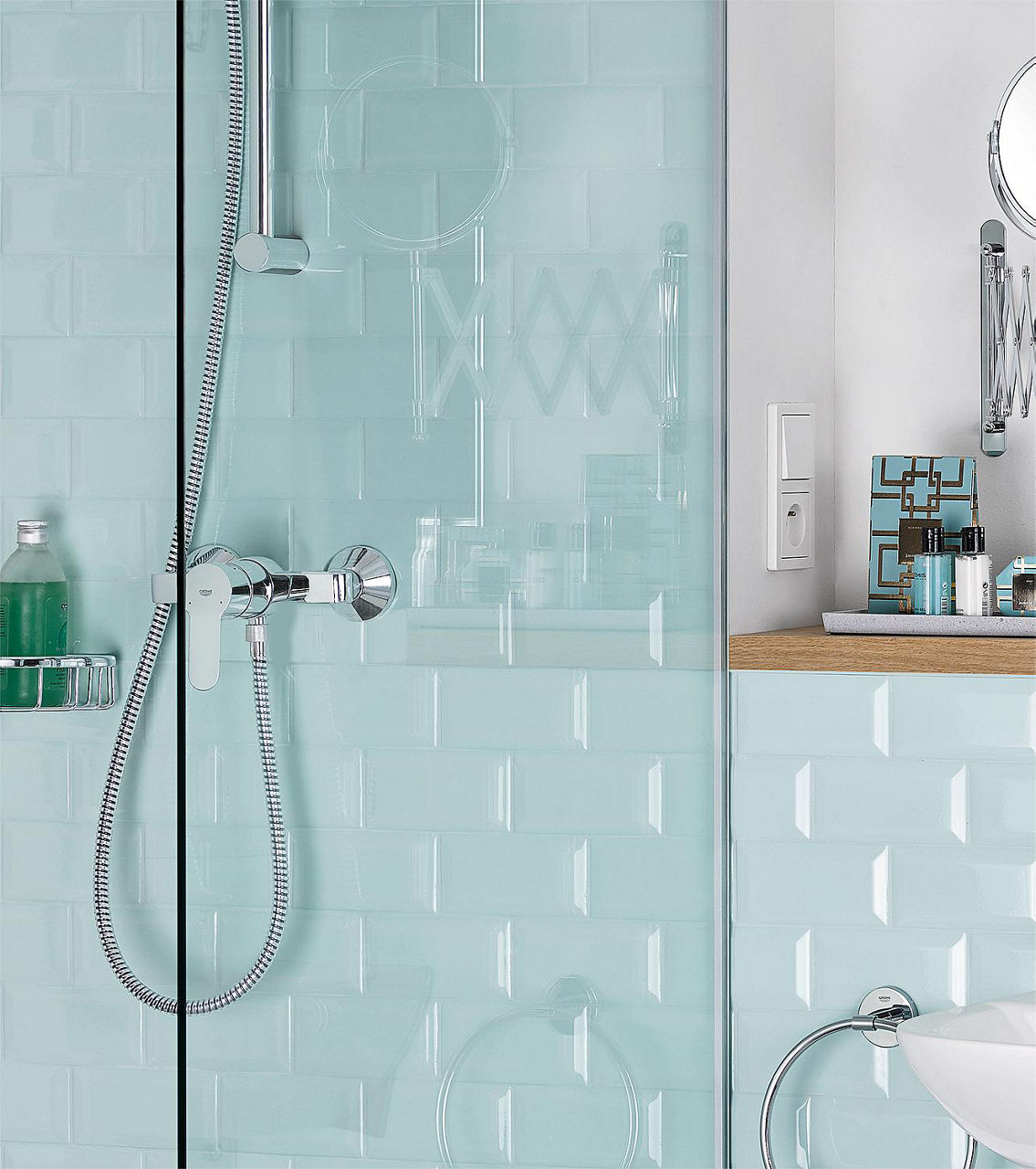 Mitigeur douche apparent Grohe Eurostyle Cosmopolitan saillie 149 mm chromé