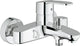 Mitigeur bain/douche apparent Grohe Eurostyle Cosmopolitan saillie 173 mm chromé