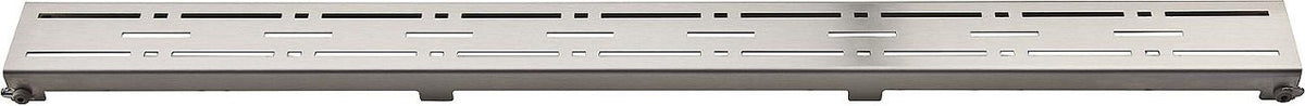 Grille en inox brossé Evenes Série Lines 800 mm
