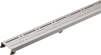 Grille en inox brossé Evenes Série Lines 800 mm