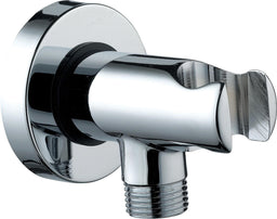 evenes BP A 001 WA Coude de raccordement mural avec support de douche, DN15 (1/2") chromé