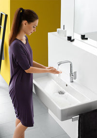 Mitigeur de lavabo Hansgrohe Metris saillie 155 mm chromé