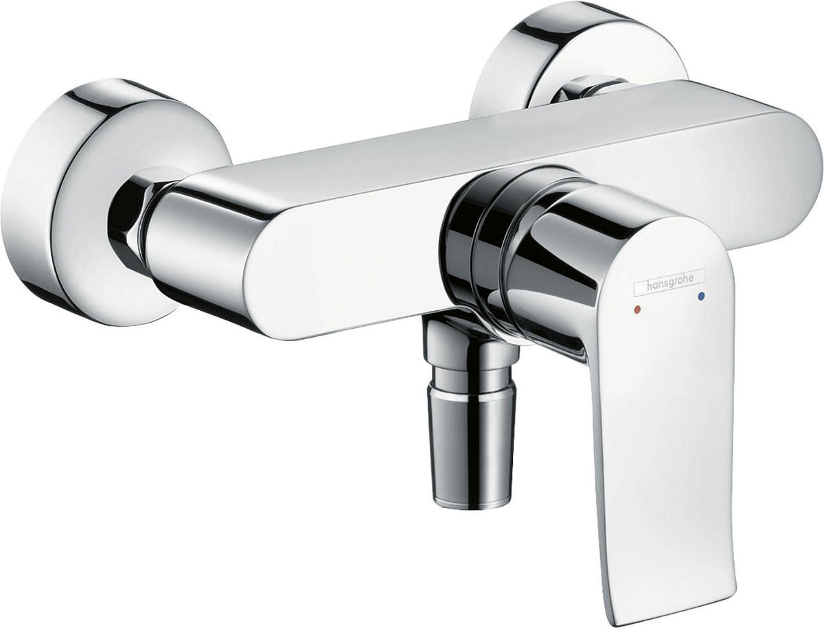 Mitigeur douche apparent Hansgrohe Metris saillie 58,5 mm chromé