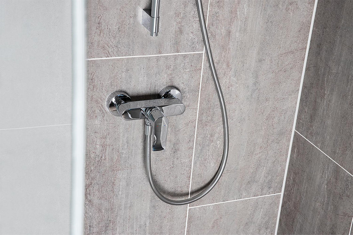 Mitigeur douche apparent Hansgrohe Metris saillie 58,5 mm chromé