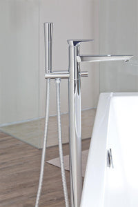 Kit mitigeur bain-douche sur pied Diva avec douchette stick + corps encastrement, saillie 238 mm, chromé