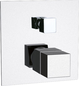Thermostatique bain-douche encastré Skyline rosace 155x155 mm chromé