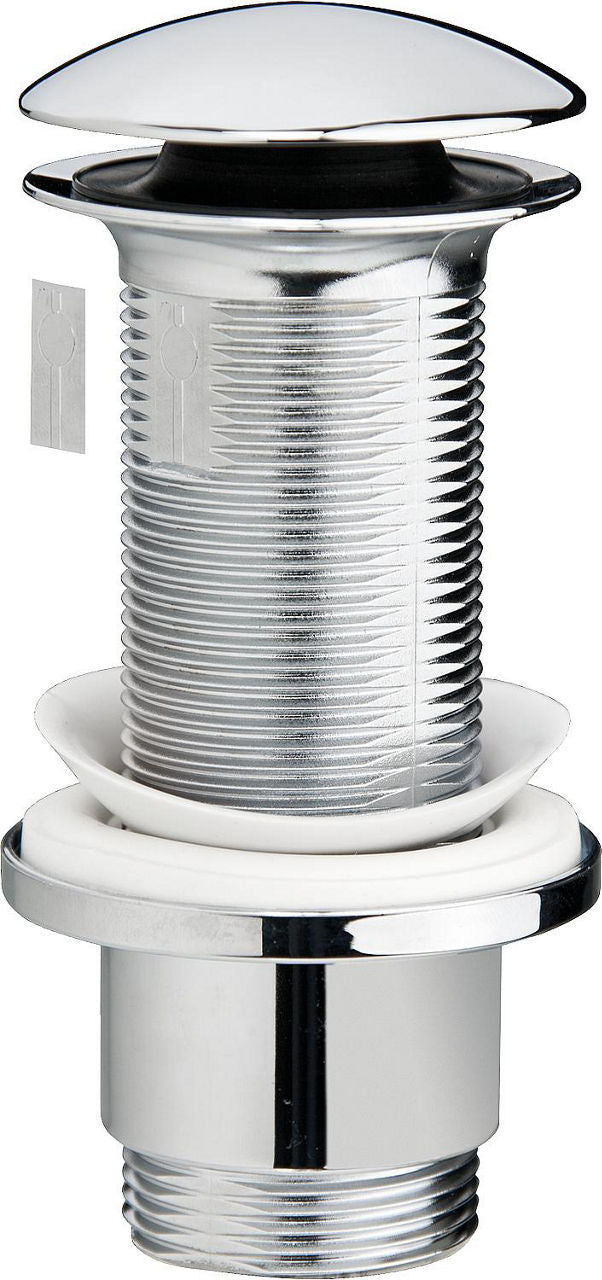 Bonde de lavabo à tige longue 1 1/4", ABS, longueur 11,5 cm universelle ajustable
