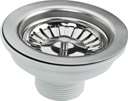Bonde d'évier DN40, 1 1/2" x 115 mm avec insert à filtre inox ø 83 mm
