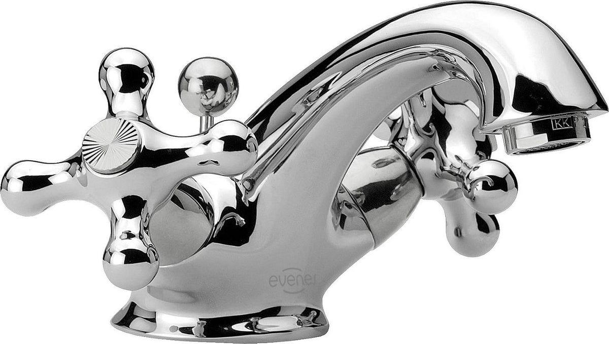 Mélangeur de lavabo Evenes Retro S saillie 130mm chromé