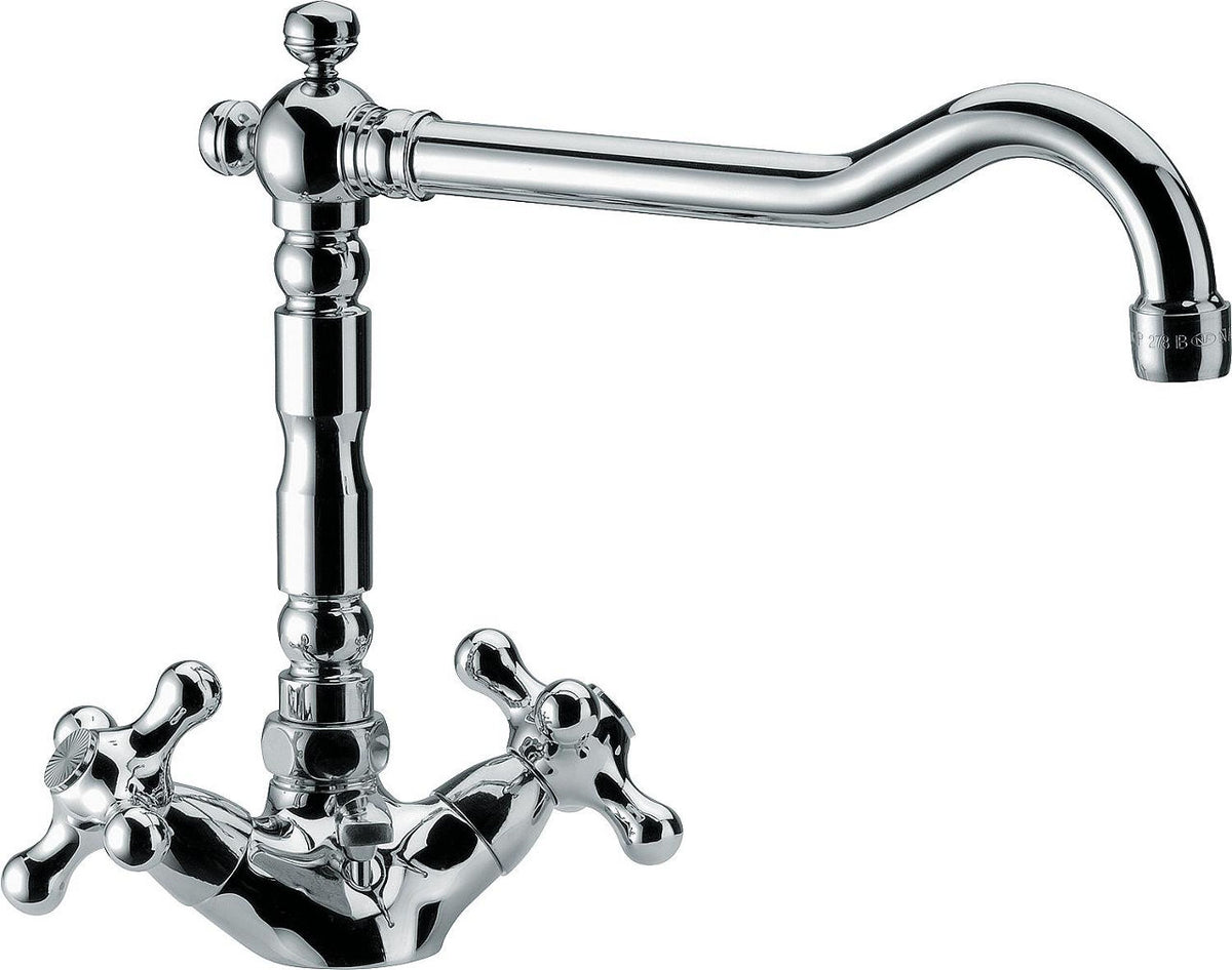 Mélangeur de lavabo Evenes Retro saillie 230mm chromé