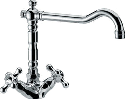 Mélangeur de lavabo Evenes Retro saillie 230mm chromé