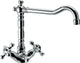 Mélangeur de lavabo Evenes Retro saillie 230mm chromé