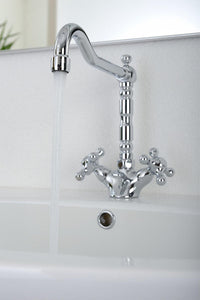 Mélangeur de lavabo Evenes Retro saillie 230mm chromé