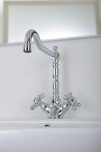 Mélangeur de lavabo Evenes Retro saillie 230mm chromé