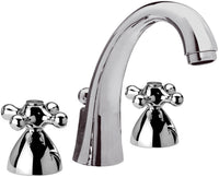 Mélangeur de lavabo Evenes Retro 3 trous saillie 125mm chromé