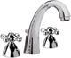 Mélangeur de lavabo Evenes Retro 3 trous saillie 125mm chromé