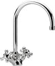 Mélangeur de lavabo Evenes Retro saillie 190mm chromé