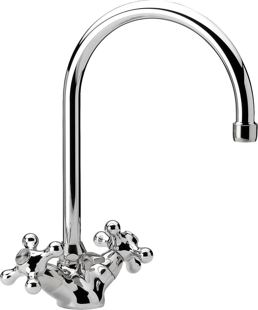 Mélangeur de lavabo Evenes Retro saillie 190mm chromé