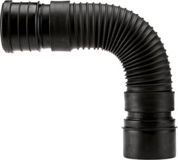 Tube de raccordement WC PE flexible droit, DN 90 / DN 100 3 crans, réglable
