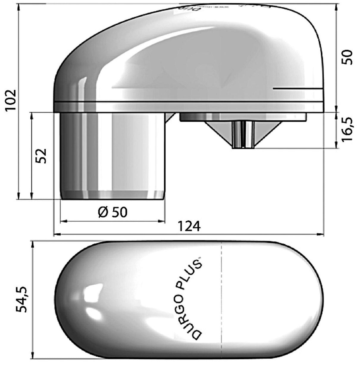 Durgo soupape d'aération Plus DN50